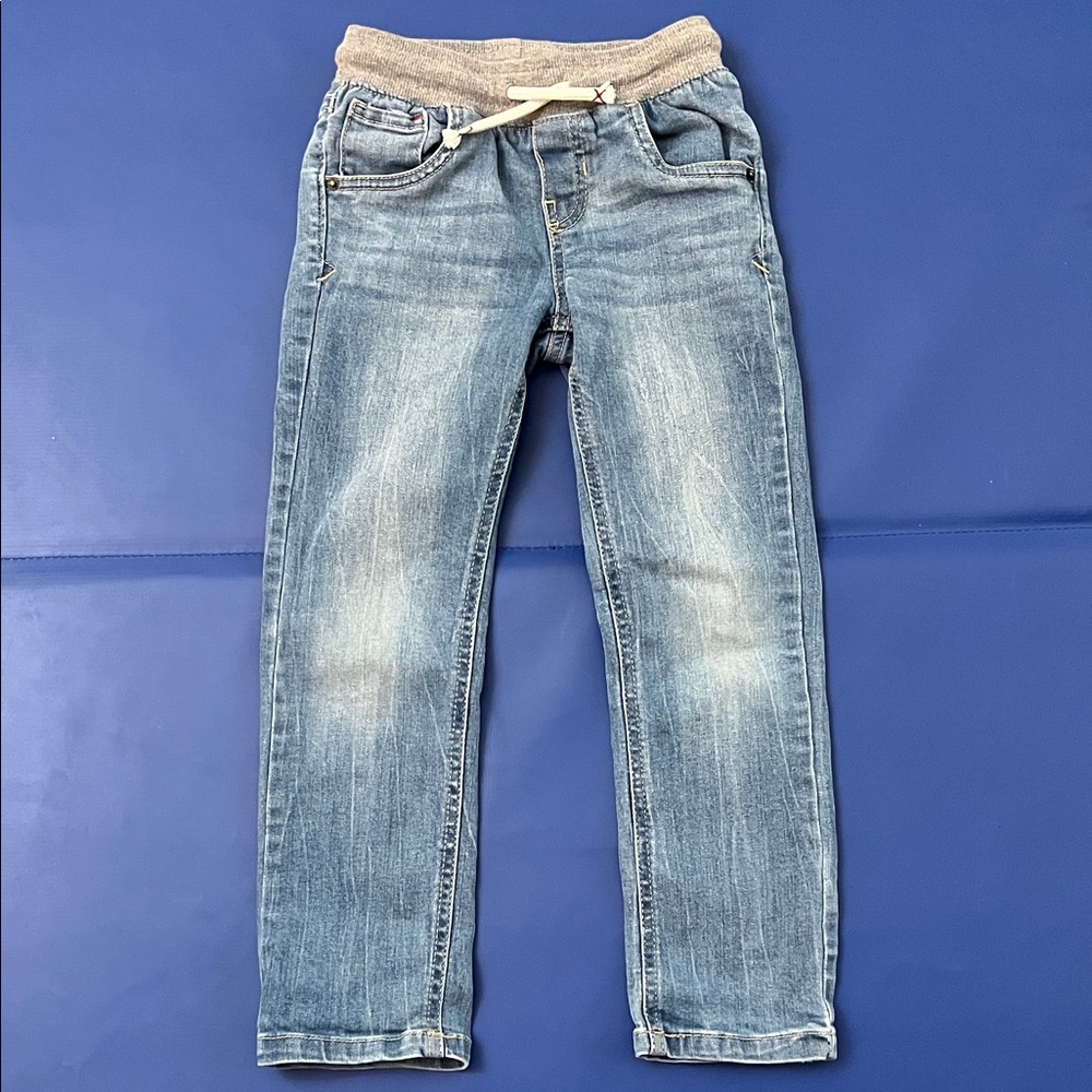 Cat & Jack Light Blue Kids Jeans with Gray Waistband